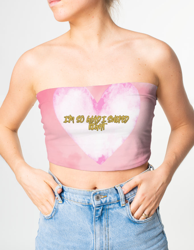valentine special pink Tube Top